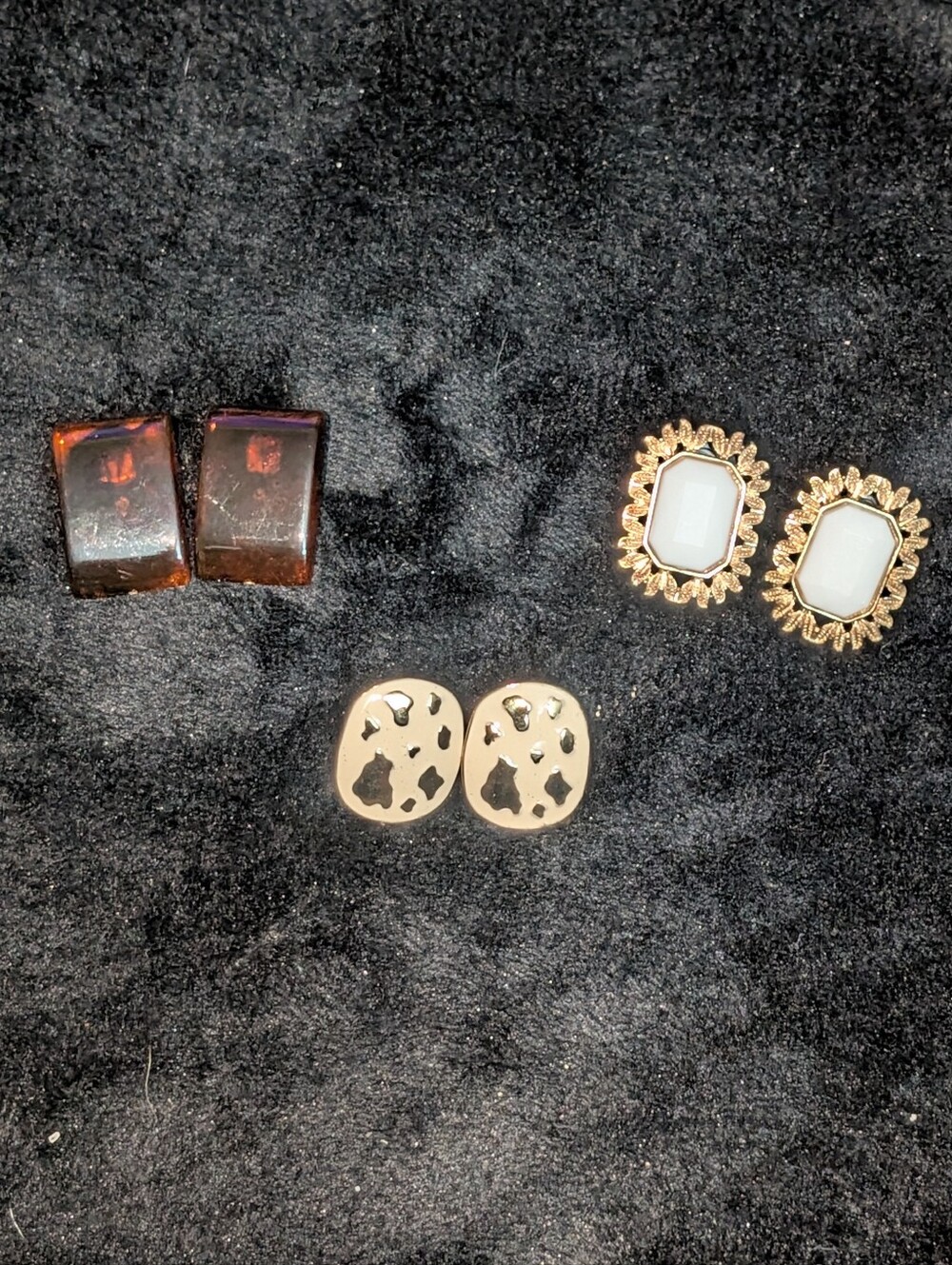 3 Pair Vintage Earrings